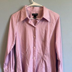 Ann Taylor 100% cotton pink/lilac blouse